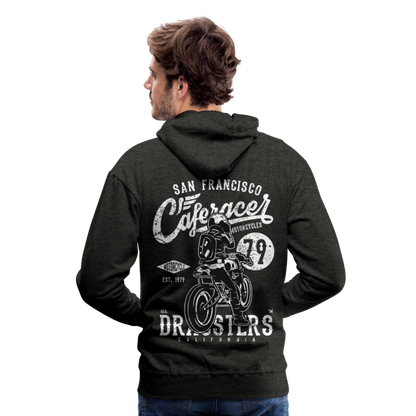 Motorcycle San Francisco Caferacer Men’s Premium Hoodie - charcoal grey