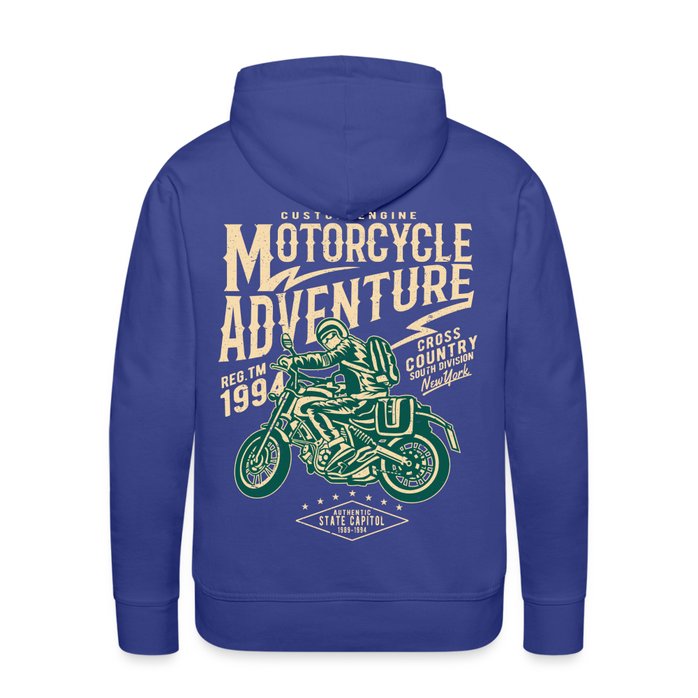 Motorcycle Adventure Men’s Premium Hoodie - royal blue