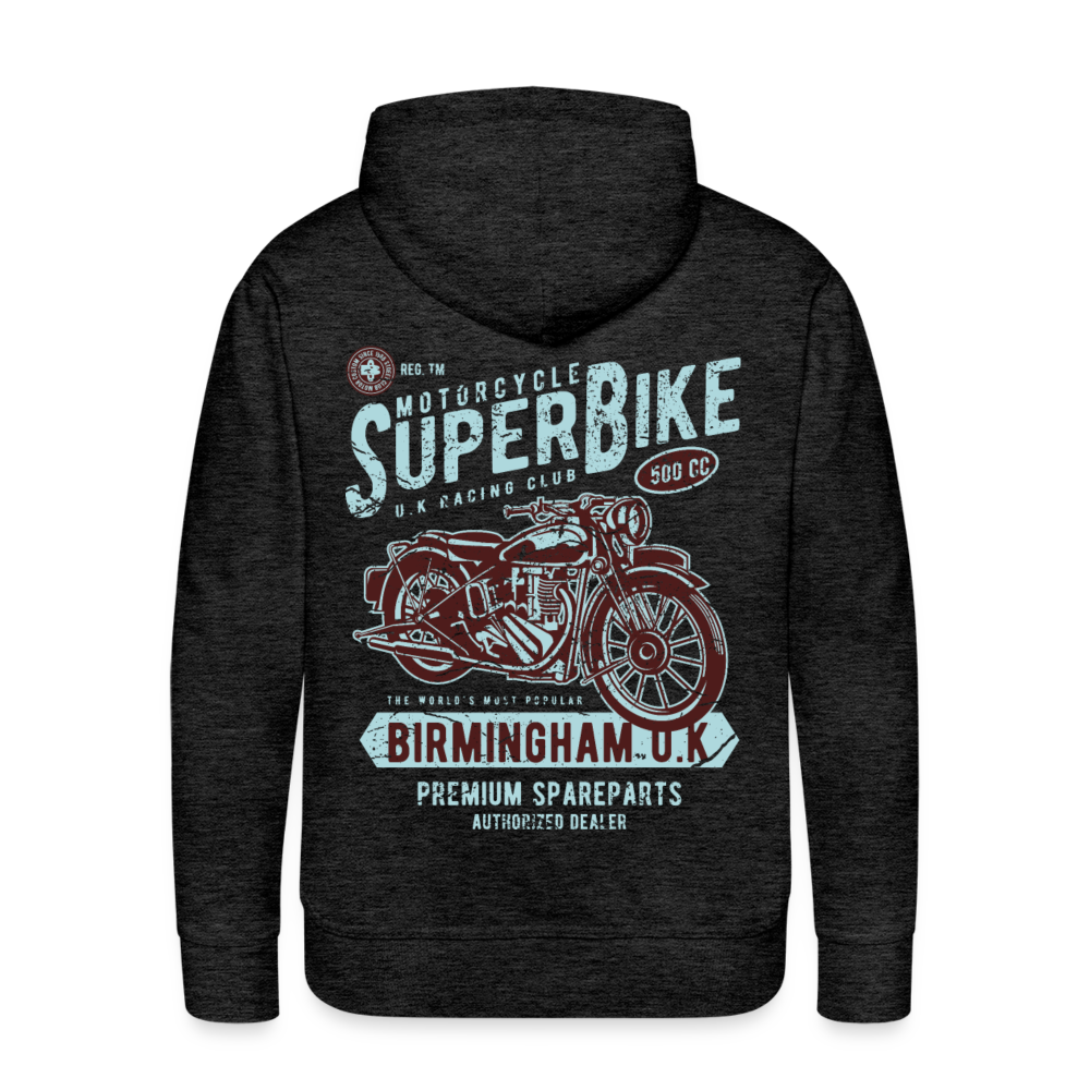 Super Bike Motorcycle Men’s Premium Hoodie - charcoal grey