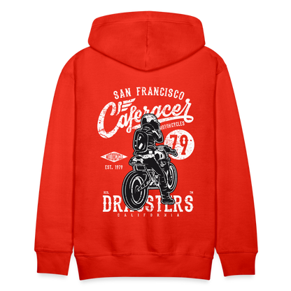 Motorcycle San Francisco Caferacer Men’s Premium Hoodie - red