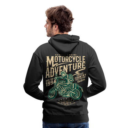 Motorcycle Adventure Men’s Premium Hoodie - black