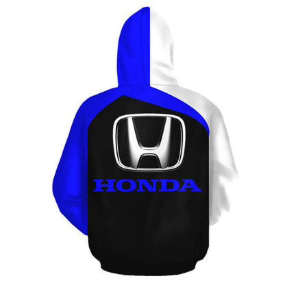 T-shirts à capuche unisexe HondaCV imprimés sur toute la surface V43