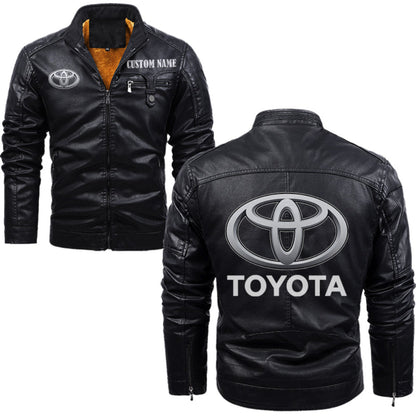 Veste en cuir polaire personnalisée Toyota V01