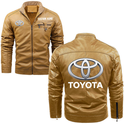 Veste en cuir polaire personnalisée Toyota V01