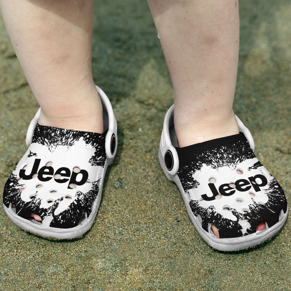 Jeep Crocs Crocband Clog Black And White