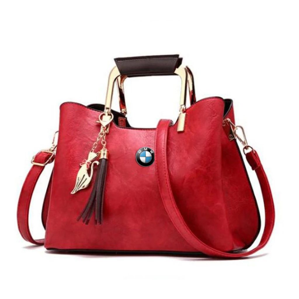 BMW Deluxe Handbag For Women-bag-Driver Apparel-Red-Driversapparel.com