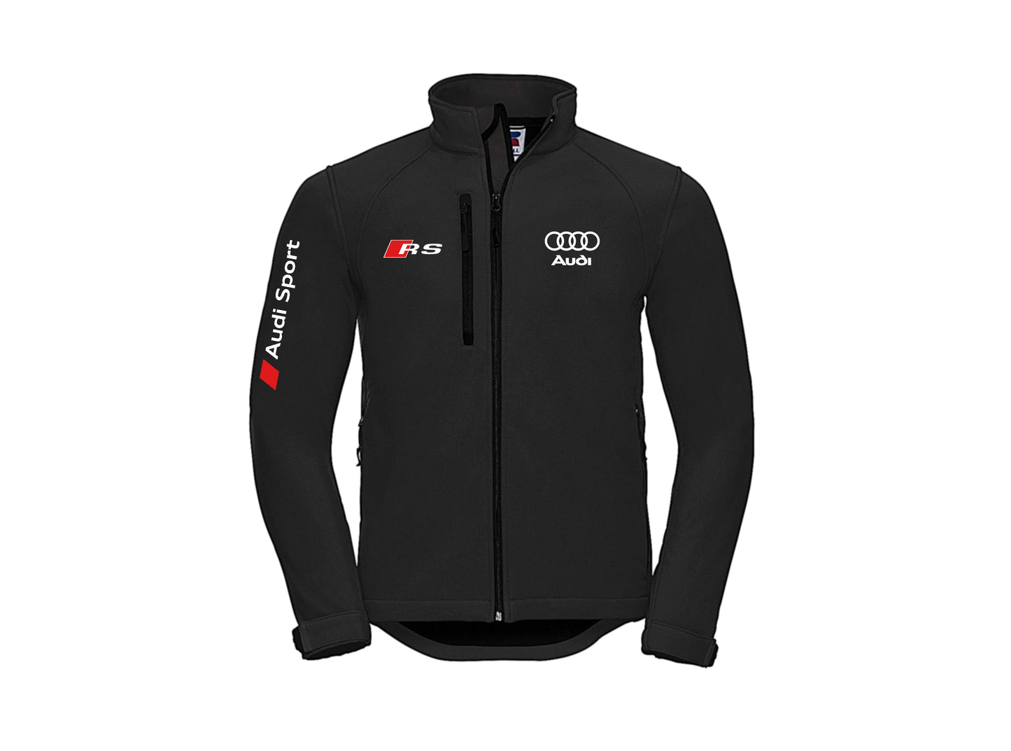 Veste style moto Audi Soft Shell sans capuche