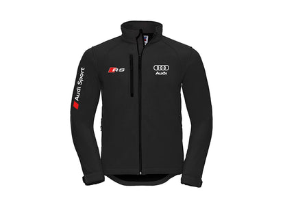 Veste style moto Audi Soft Shell sans capuche