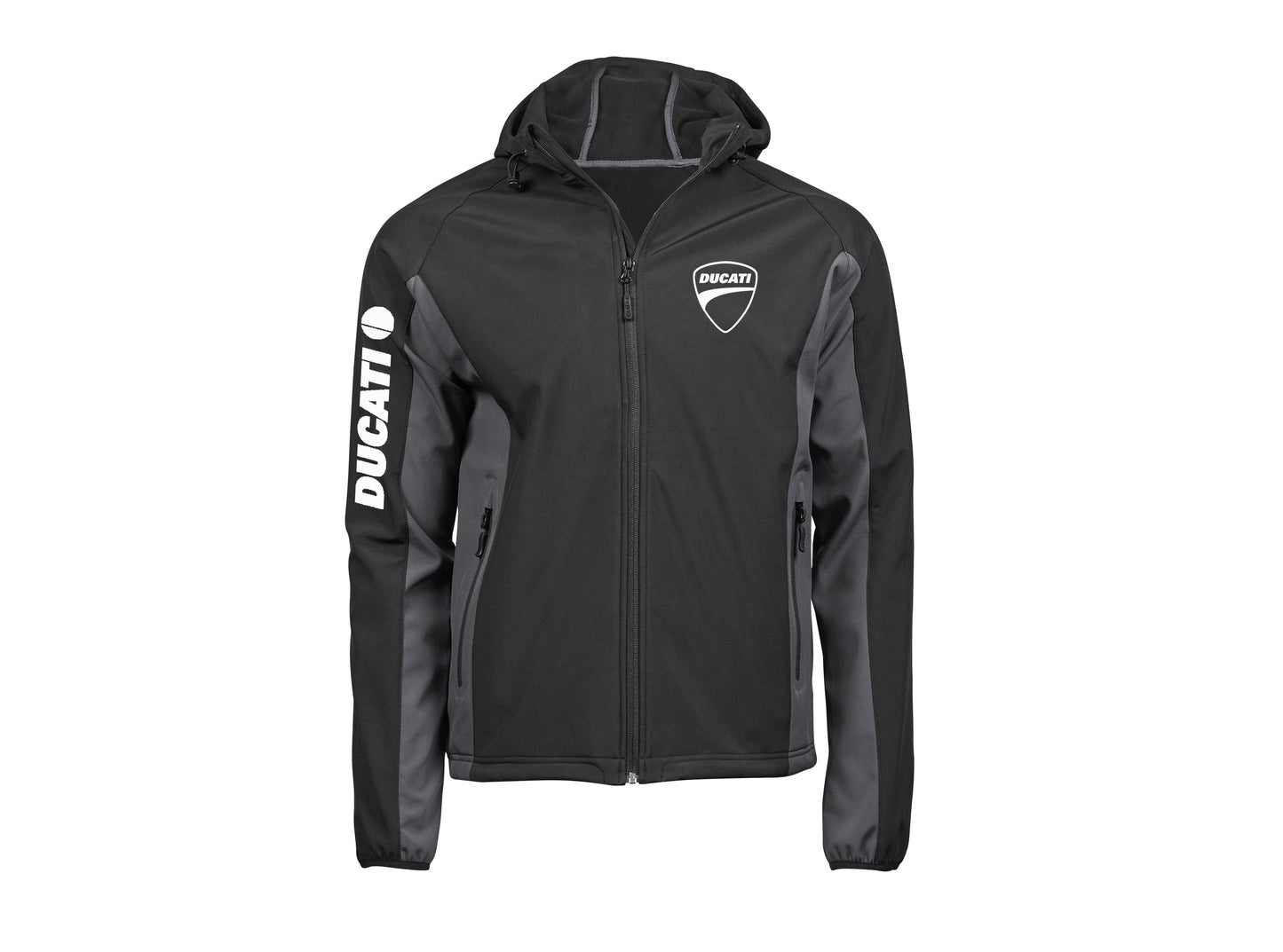 Veste Soft Shell bicolore Ducati avec capuche