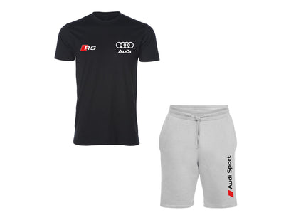 Ensemble T-shirt et short contrastés Audi