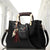 Corvette Deluxe Handbag For Women-bag-Driver Apparel-Black-Driversapparel.com