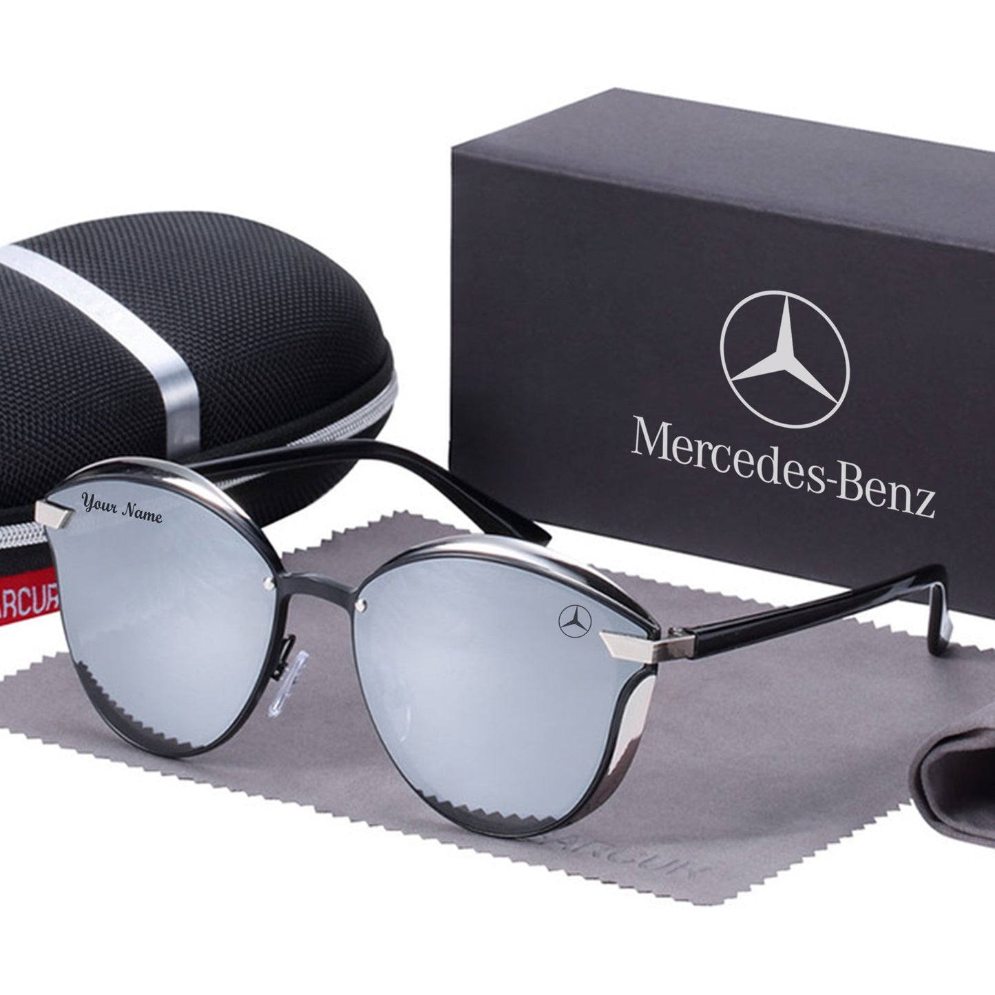 Customize Your Name with Mercedes Women’s Polarized Glasses-Driver Apparel-Driversapparel.com