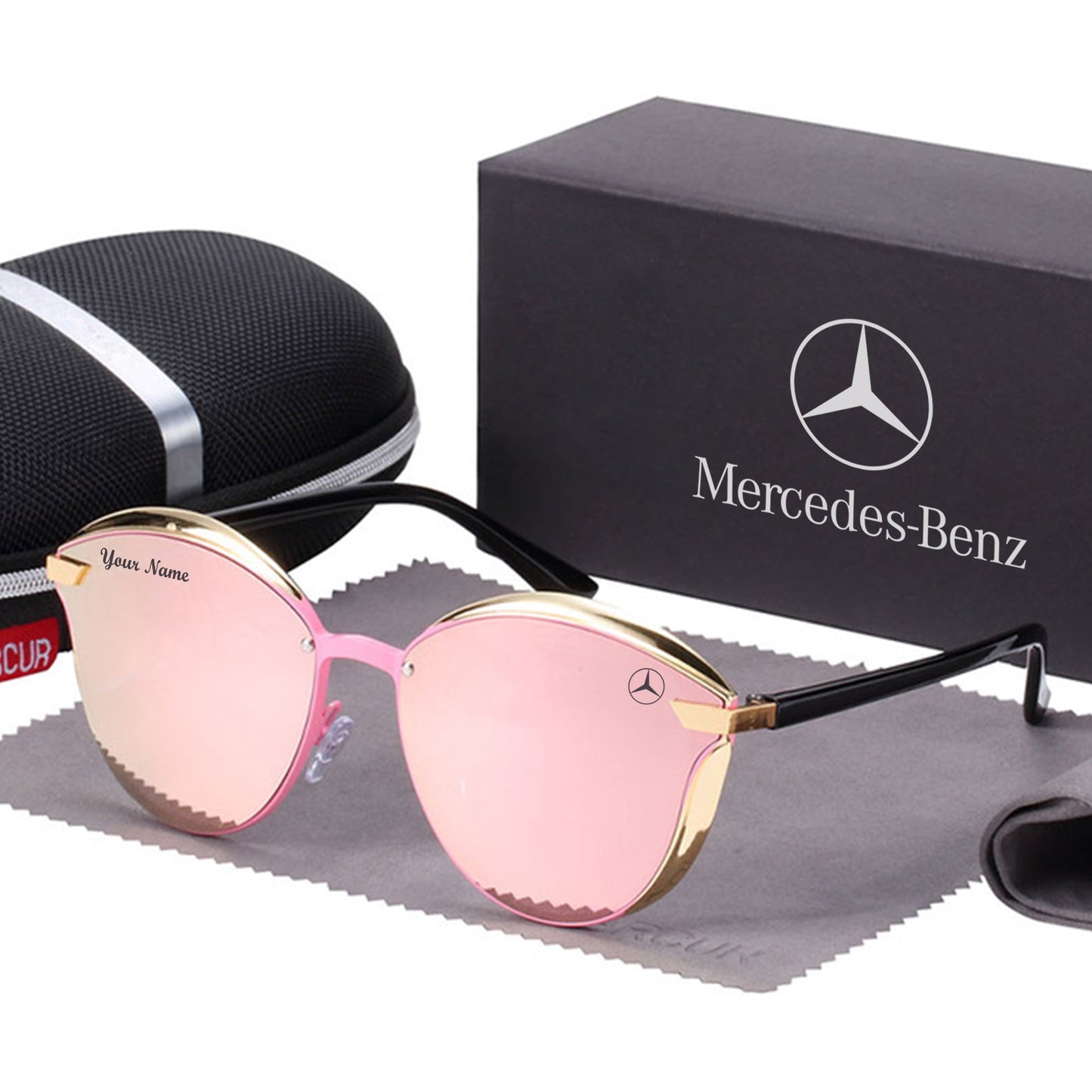 Customize Your Name with Mercedes Women’s Polarized Glasses-Driver Apparel-Driversapparel.com