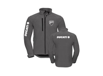 Veste style moto Ducati Soft Shell sans capuche