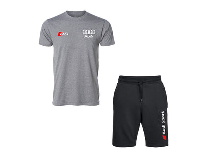 Ensemble T-shirt et short contrastés Audi