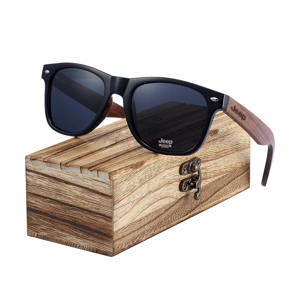 Jeep Luxury Walnut Sunglasses 2023-Driver Apparel-Driversapparel.com