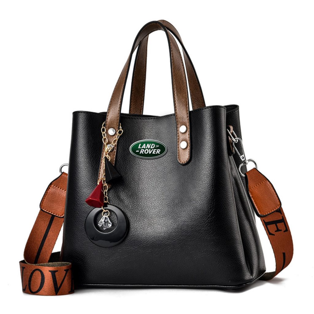 Land Rang Rover Luxury Leather Women Handbag-bag-Driver Apparel-Black-Driversapparel.com