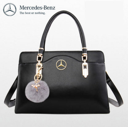 Mercedes Classy Deluxe Leather HandBag-bag-Driver Apparel-Black-Driversapparel.com