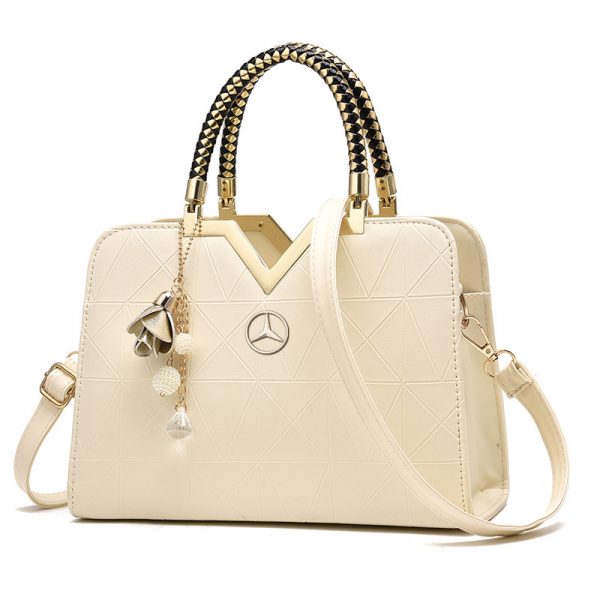 Mercedes Spring Women's Handbag-bag-Driver Apparel-Beige-Driversapparel.com