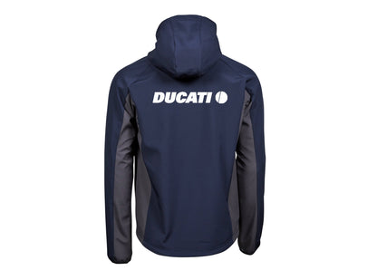 Veste Soft Shell bicolore Ducati avec capuche