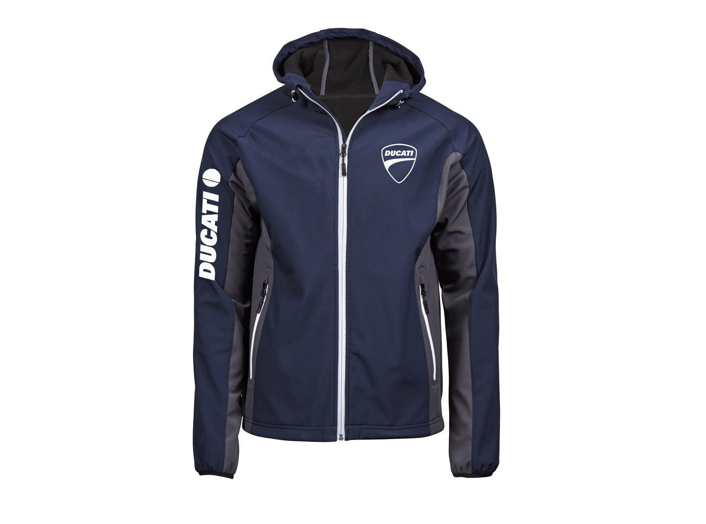 Veste Soft Shell bicolore Ducati avec capuche