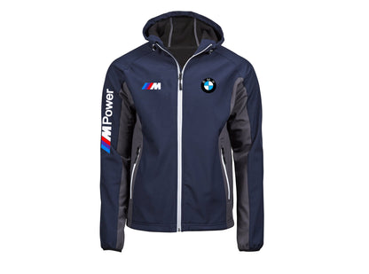 BMW Two-Tone Soft Shell Jacket with Hood_Driver_Clothing