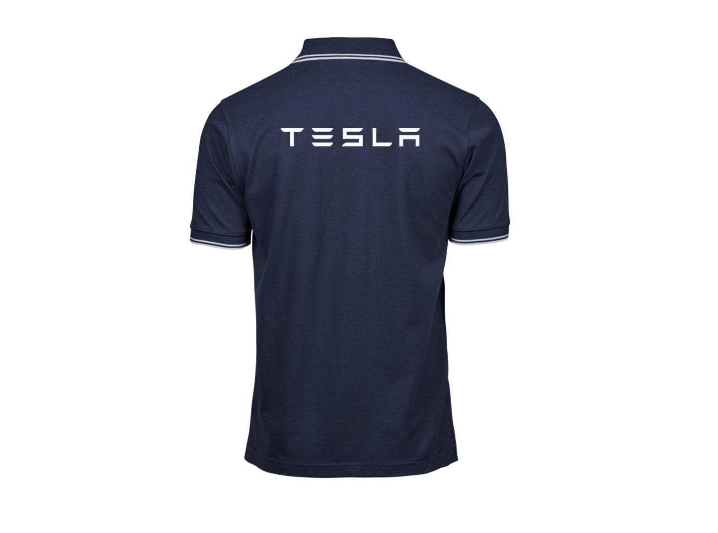 Polo Tesla avec col en deux couleurs