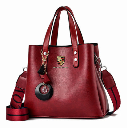 Porsche Purse Porsche Luxury Leather Women's Bags-bag-Driver Apparel-Marron-Driversapparel.com