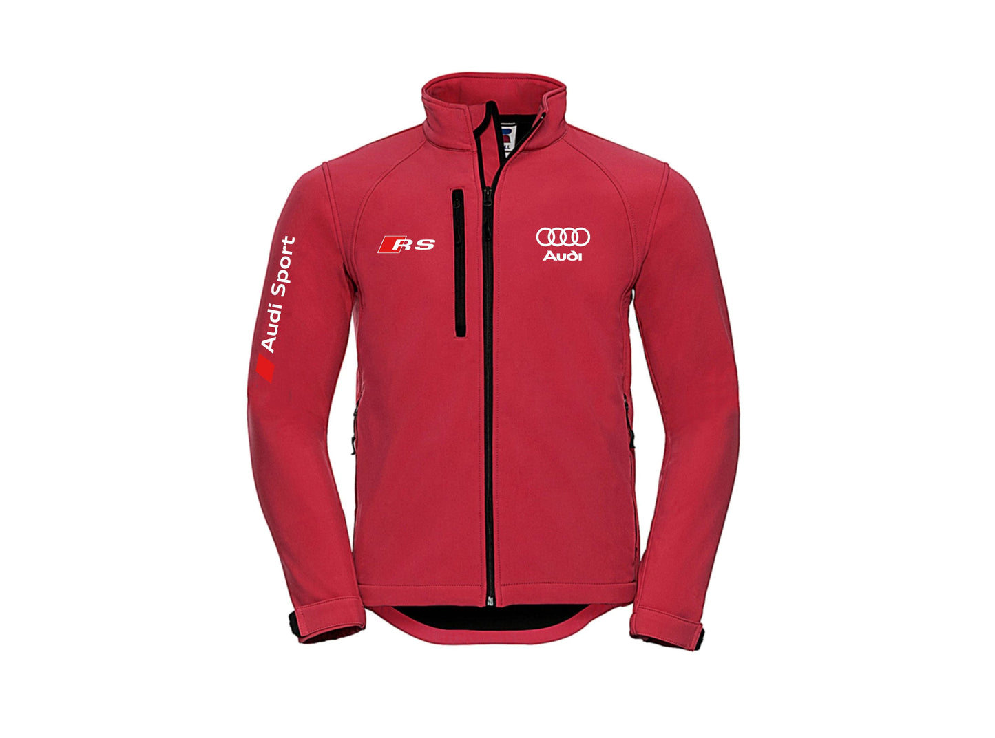 Veste style moto Audi Soft Shell sans capuche