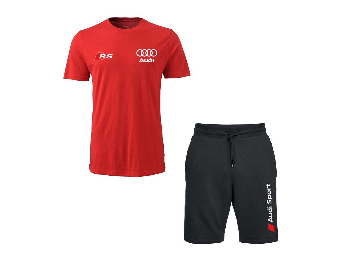 Ensemble T-shirt et short contrastés Audi