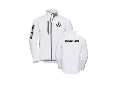 Veste style moto softshell AMG Mercedes sans capuche