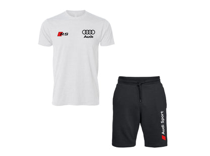 Ensemble T-shirt et short contrastés Audi