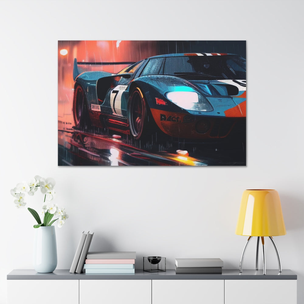 Affiche de la voiture de course GT40