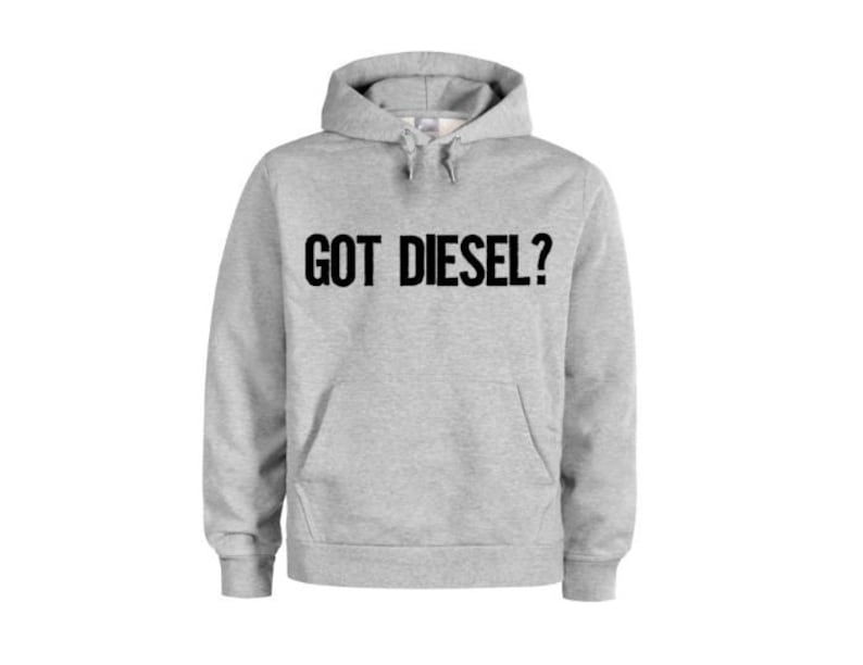 Sweat à capuche unisexe sur le thème du diesel : cadeau pour les amateurs de diesel et les chauffeurs de camion