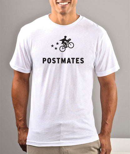 T-shirt avec logo POSTMATES pour les livreurs de nourriture, grand/XL