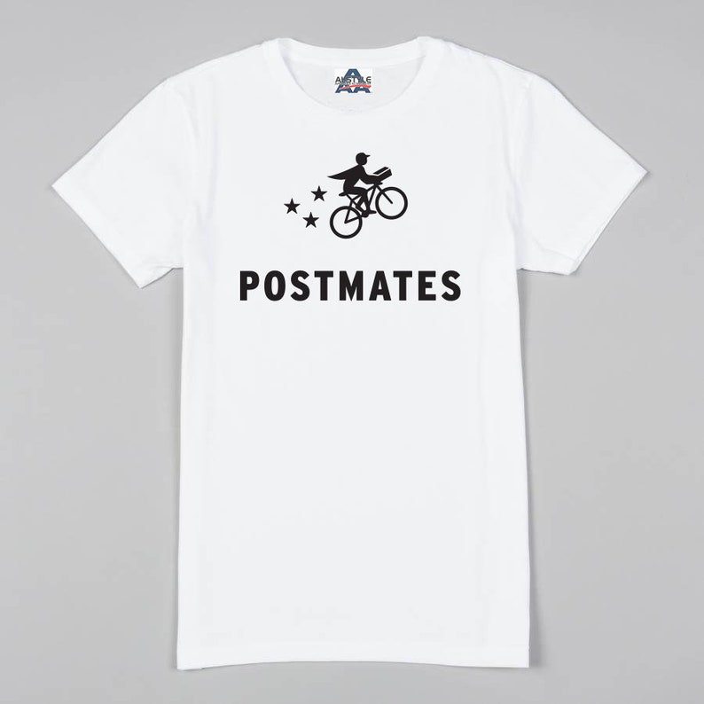 T-shirt avec logo POSTMATES pour les livreurs de nourriture, grand/XL