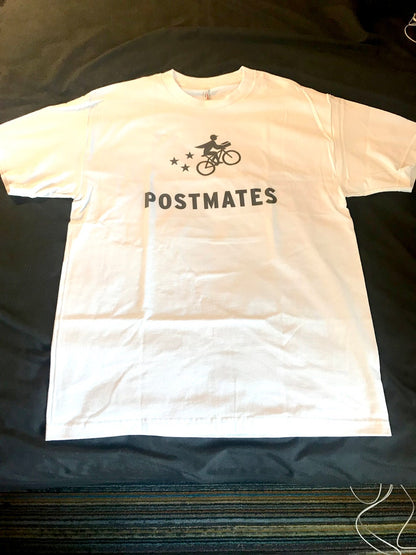 T-shirt avec logo POSTMATES pour les livreurs de nourriture, grand/XL