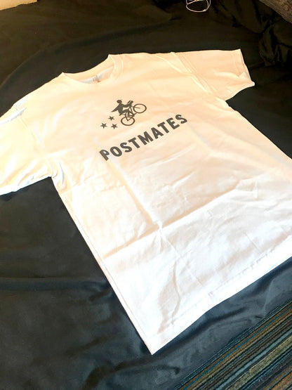 T-shirt avec logo POSTMATES pour les livreurs de nourriture, grand/XL