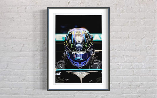 Illustration du casque de Lewis Hamilton à Silverstone | Cadeau F1