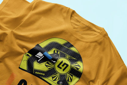 Lando Norris F1 Helmet T-shirt for Formula One Fans_driver_clothing_drivi.store