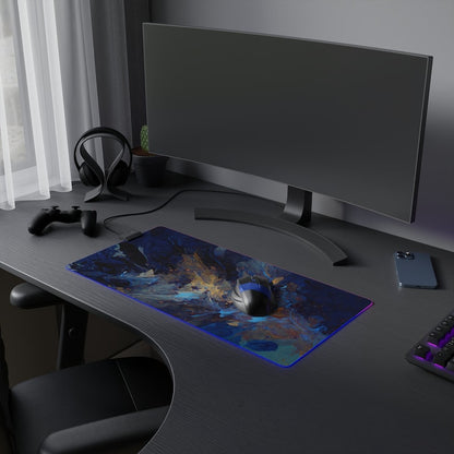 Tapis de souris de jeu RVB | Art abstrait | Cadeau pour joueur