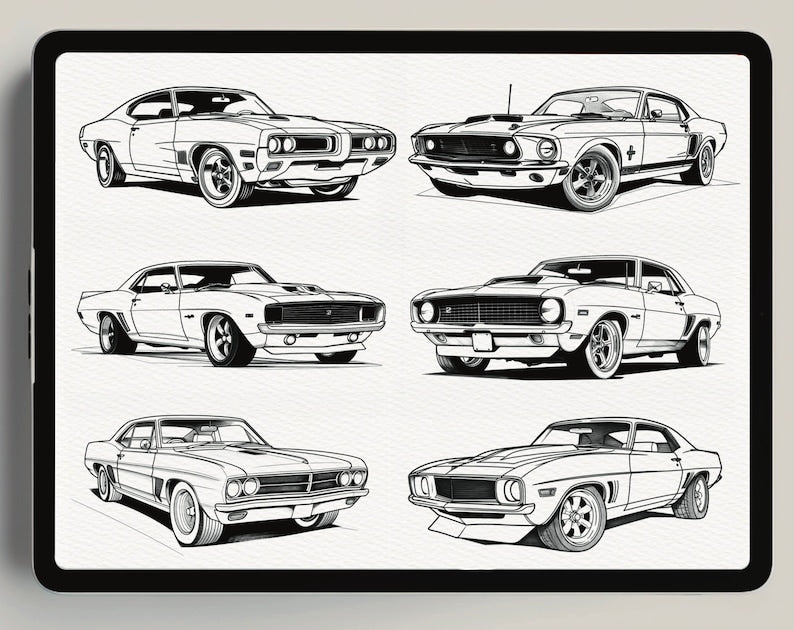 Ensemble de pinceaux Ultimate Muscle Car Procreate