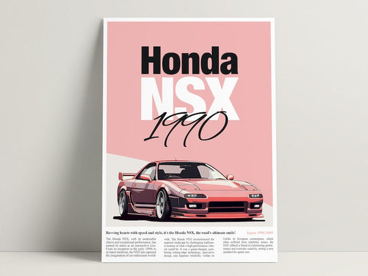 Minimalist Honda NSX Digital Prints_driver_clothing_drivi.store