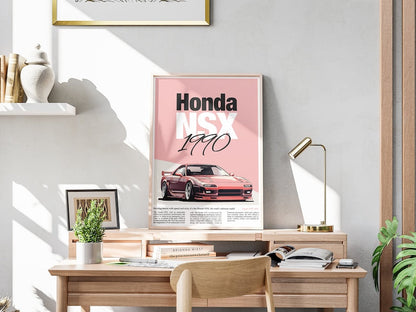 Minimalist Honda NSX Digital Prints_driver_clothing_drivi.store