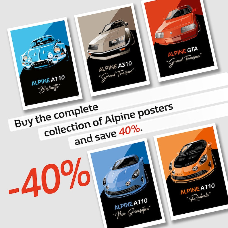 Collection d'affiches alpines : 40 % de réduction