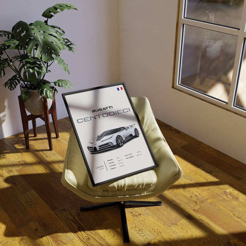 Bugatti Centodieci: Modern Supercar Wall Art