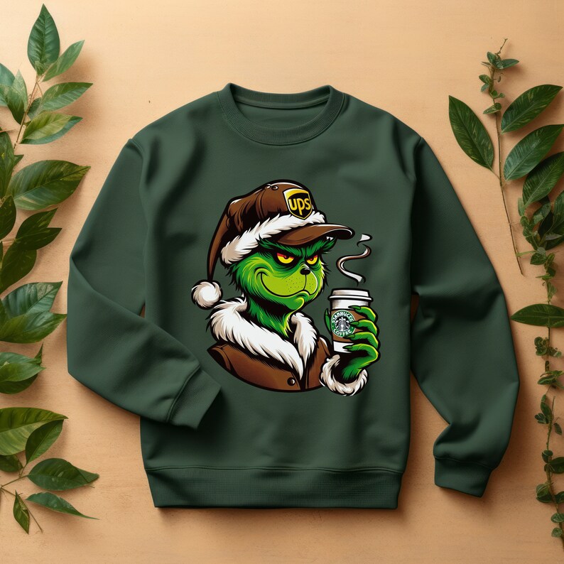 Grinchmas Starbucks Coffee UPS Driver Sweatshirt