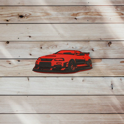 Décoration murale/de bureau de voiture de sport JDM imprimée en 3D pour les passionnés de voitures