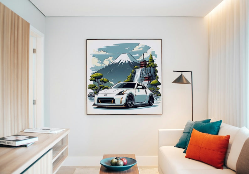 Captivating JDM 350Z Illustrations_driver_clothing_drivi.store