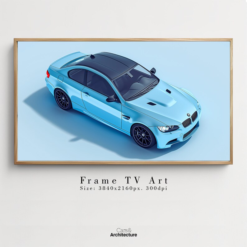 BMW E92 M3 Frame TV Art Collection